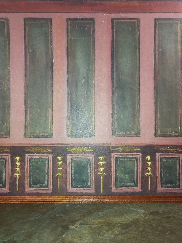 Dollhouse Wallpaper Mural History Etceiteria Wall Panels MiniGraphics 1:12 Scale