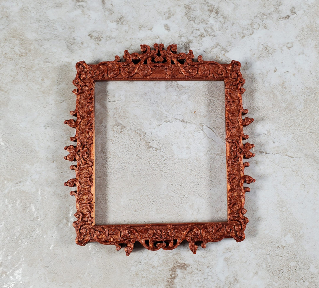 Dollhouse Miniature Picture Frame Copper Color Victorian Style 1:12 Scale MC220