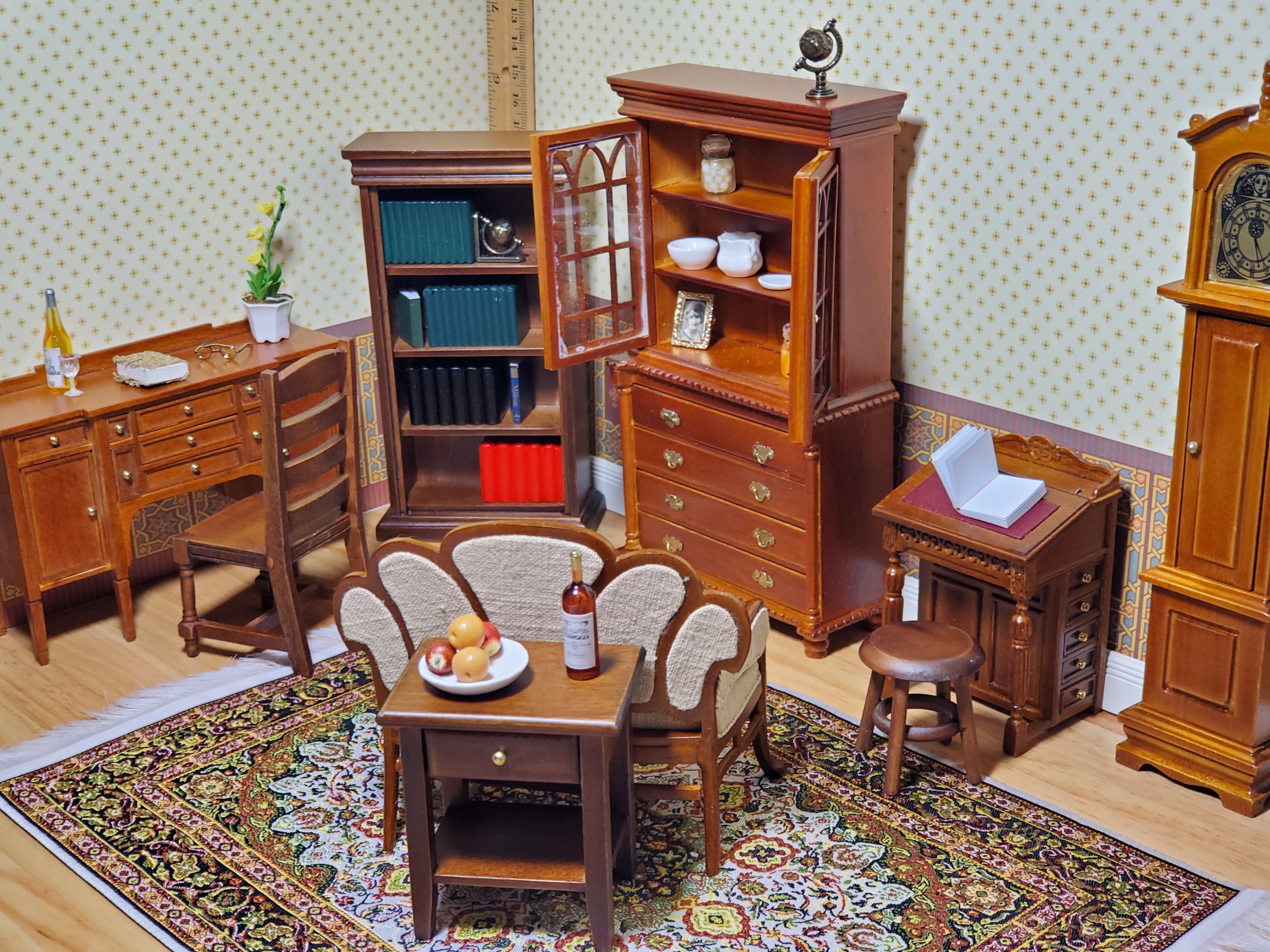 1:12 Dollhouse Miniatuur Leuning Trap Houten Scène... - Vicedeal 1:12 Dollhouse Miniatuur Leuning Trap Houten Scène... - Vicedeal