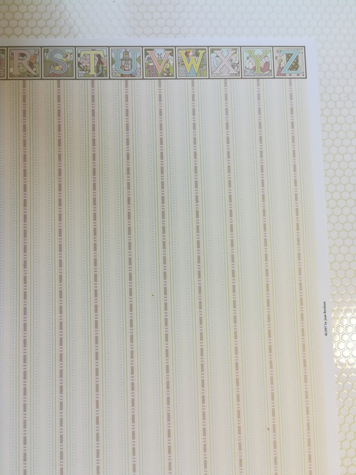 Dollhouse Brodnax Wallpaper Nursery Baby's Room "Mother Goose" 1:12 Scale