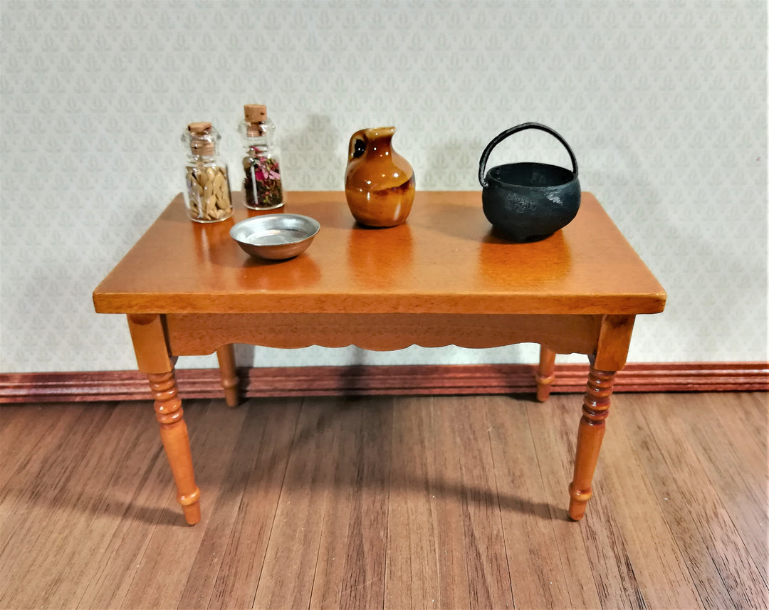 Dollhouse Black Cauldron 1:12 Scale Miniature "Cast Iron" Pot with Handle