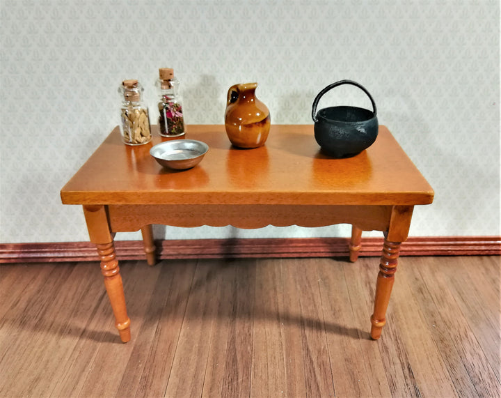 Dollhouse Black Cauldron 1:12 Scale Miniature "Cast Iron" Pot with Handle