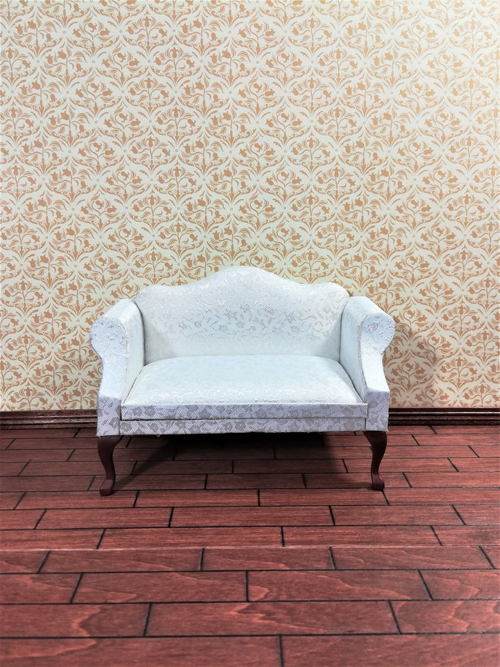 Dollhouse Wallpaper Art Nouveau Gold Tulips on Cream 1:12 Scale Miniature