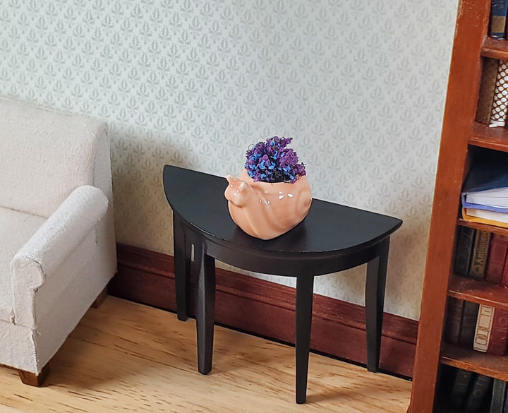 Dollhouse Snail Planter Ceramic 1:12 Scale Miniature Garden Pot for Plants