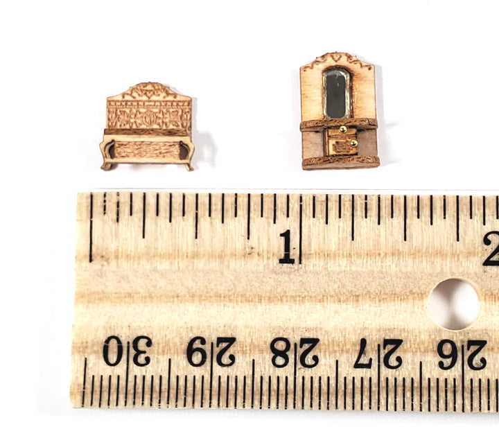 Dollhouse 1:144 Scale Furniture KIT DIY Victorian Hallway Miniature Bench Table