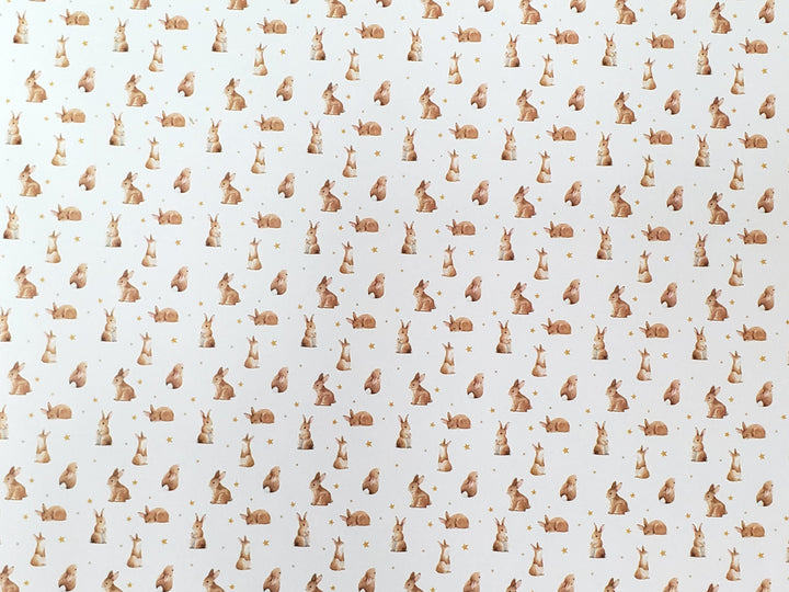 Dollhouse Bunny Rabbit Wallpaper 3 Sheets Nursery Baby's Room 1:12 Scale Miniature