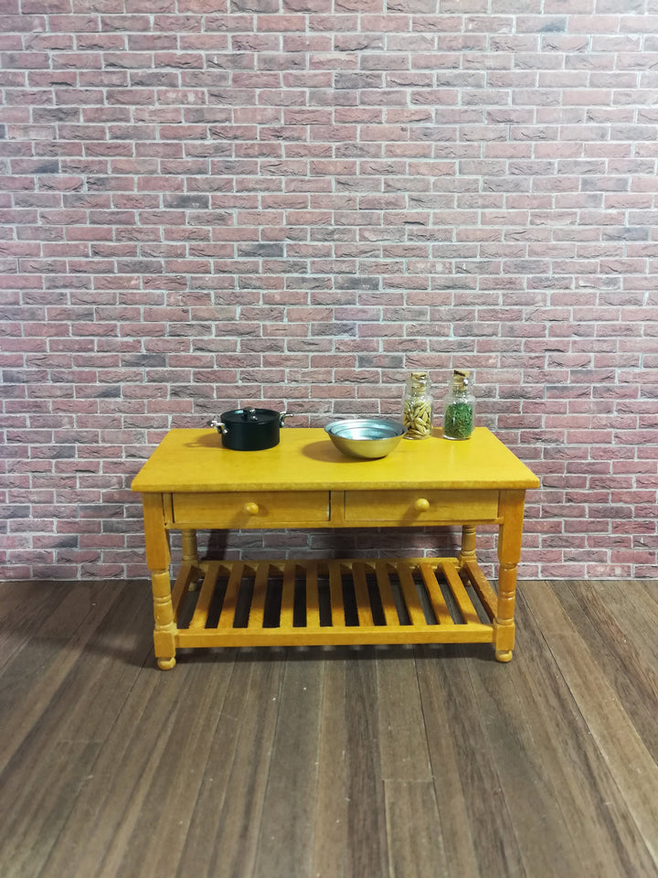 Dollhouse Miniature Weathered Brown Brick Textured Embossed Paper 1:12 Scale