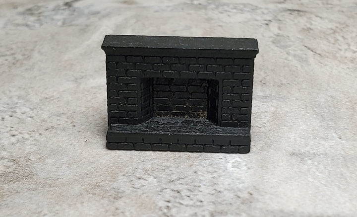 1:144 Scale Fireplace Brick Dollhouse Miniature Black Can be Painted
