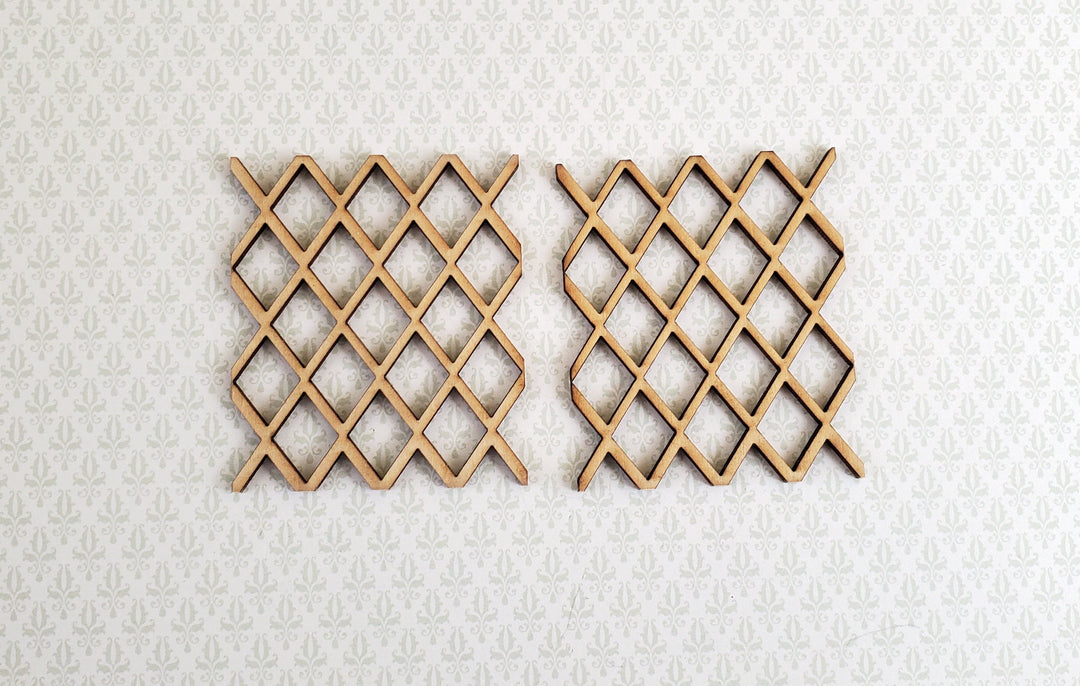 Dollhouse Diamond Window Pane Insert 1:12 Scale Fits Houseworks 5000 Miniatures