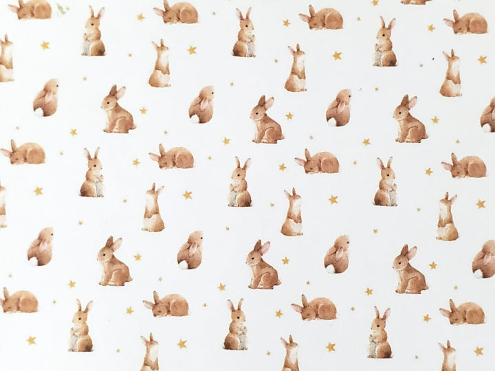 Dollhouse Bunny Rabbit Wallpaper 3 Sheets Nursery Baby's Room 1:12 Scale Miniature