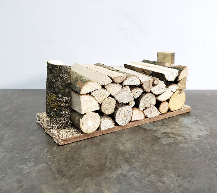 Miniature Stack of Split Logs Kindling for Fireplace Firewood Pile Fairy Garden
