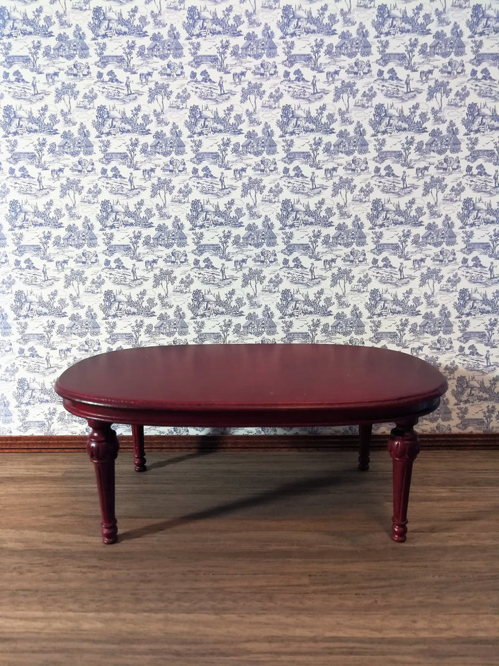 Dollhouse Wallpaper Brodnax "Campagne Toile Blue" 1:12 Scale Miniature