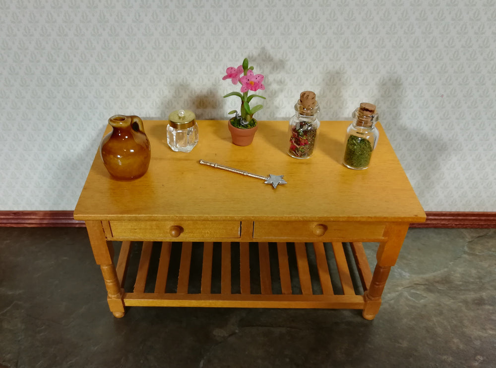 Dollhouse Miniature Magic Fairy Wand with Silver Star 1:12 Scale Fairy Garden