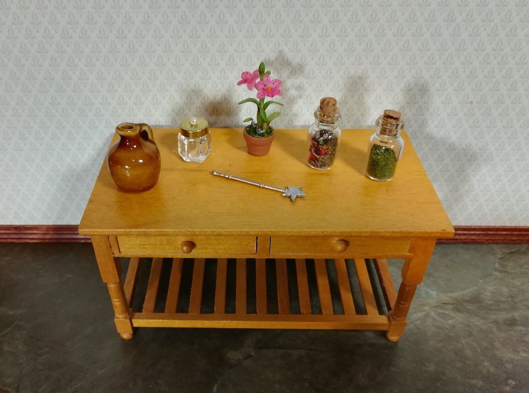 Dollhouse Miniature Magic Fairy Wand with Silver Star 1:12 Scale Fairy Garden