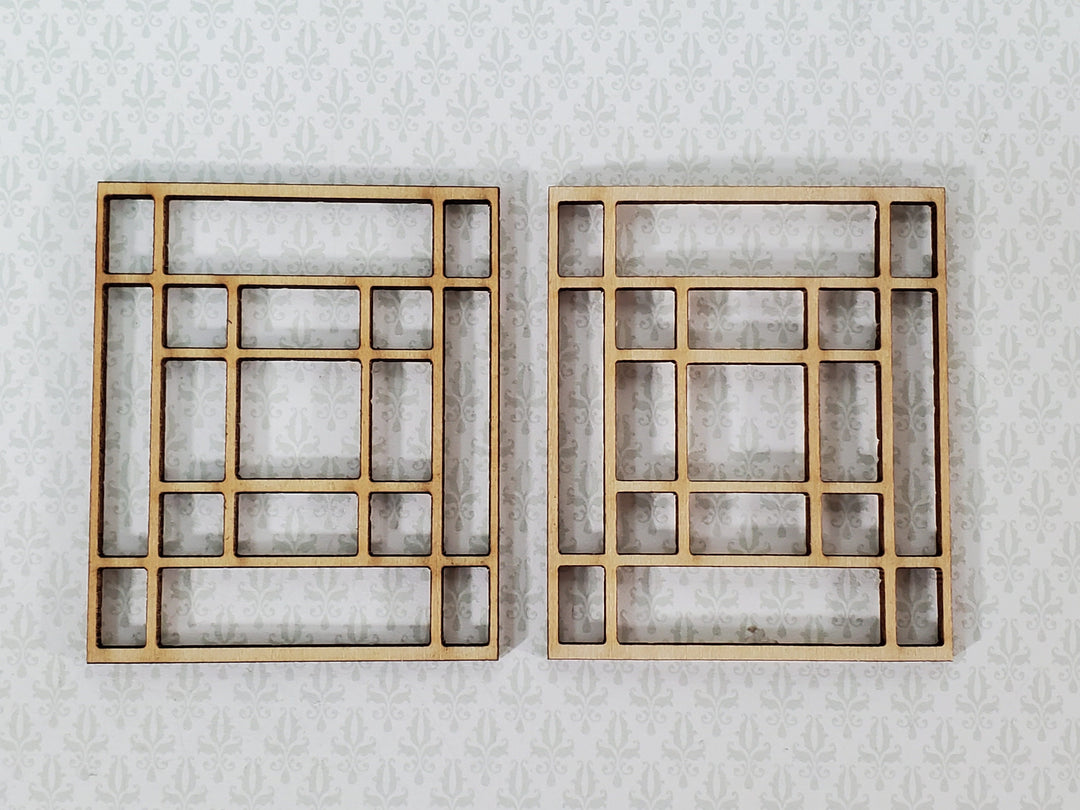 Dollhouse Window Panes Inserts Prairie Style 1:12 Scale Fits Houseworks 5032