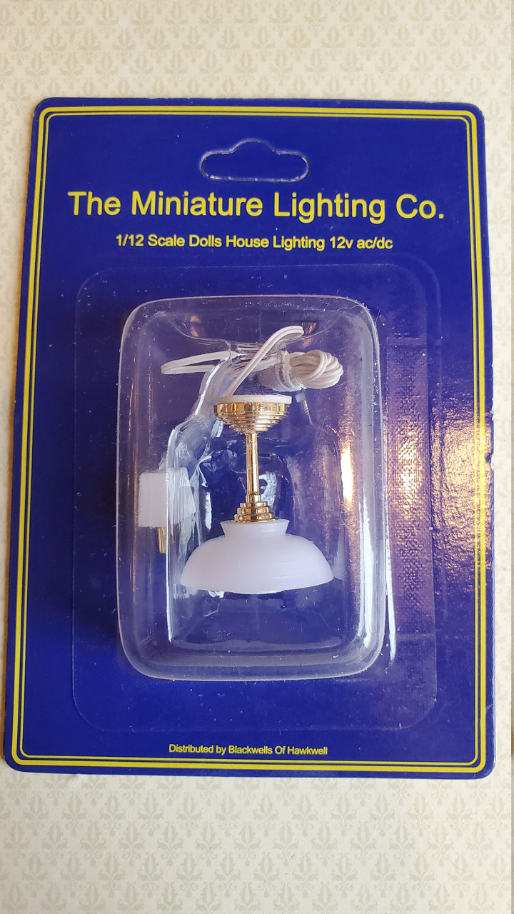 Dollhouse Ceiling Light Modern Art Deco Hanging 12 Volt with Plug 1:12 Scale