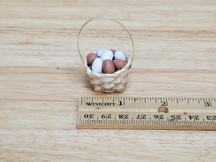 Miniature Basket of Eggs 1:6 Scale Playscale Fashion Doll Size Food Groceries
