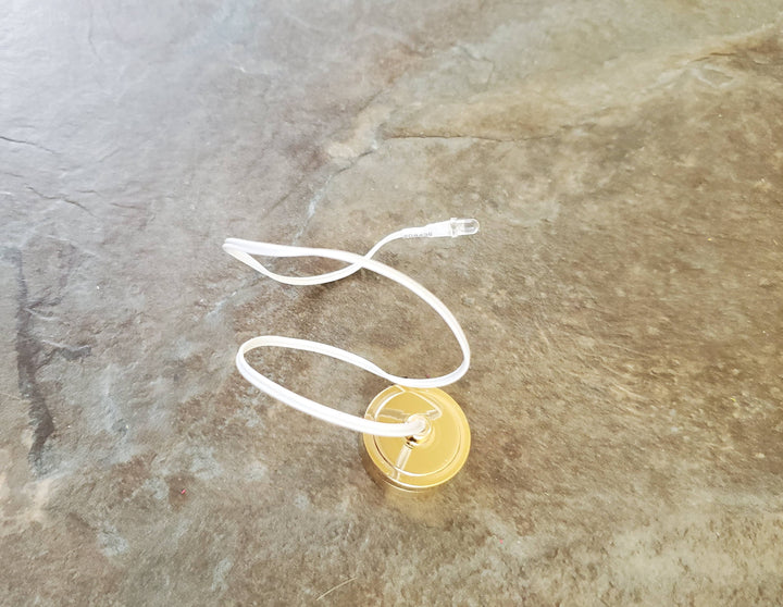 Dollhouse Miniature LED Battery Light Bulb on String Warm Light 1:12 Scale