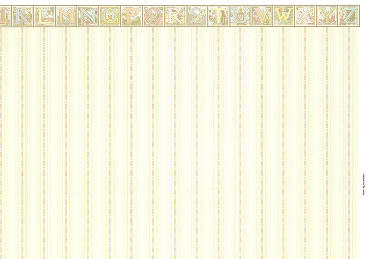 Dollhouse Brodnax Wallpaper Nursery Baby's Room "Mother Goose" 1:12 Scale