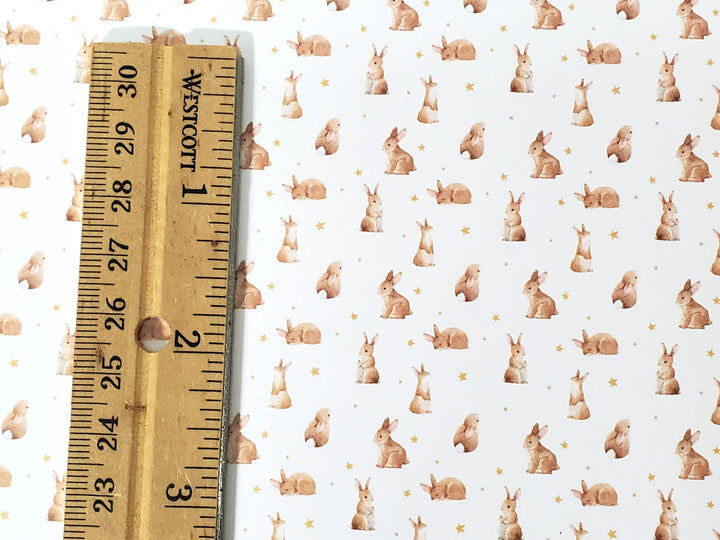 Dollhouse Bunny Rabbit Wallpaper 3 Sheets Nursery Baby's Room 1:12 Scale Miniature