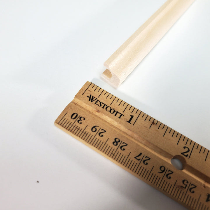 Dollhouse Rain Gutter Trim Molding Miniature Building 3/8" x 18" NE956