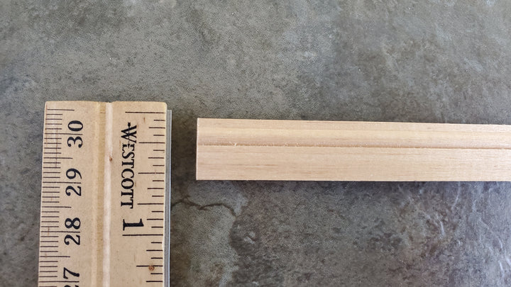Dollhouse Baseboard Trim Molding 15mm x 45cm long 1:12 Scale Skirting