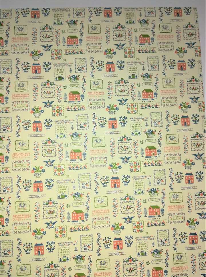 Dollhouse Miniature Wallpaper Kitchen "Mini Sampler" Federal Colonial Style 1:12 Scale