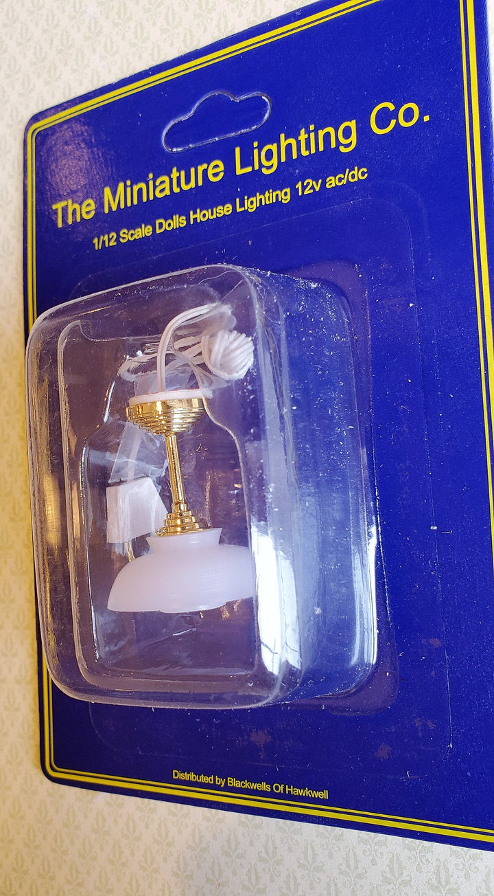 Dollhouse Ceiling Light Modern Art Deco Hanging 12 Volt with Plug 1:12 Scale