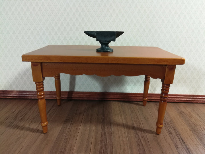 Dollhouse Miniature Anvil Black Metal Matte Black Finish 1:12 Scale