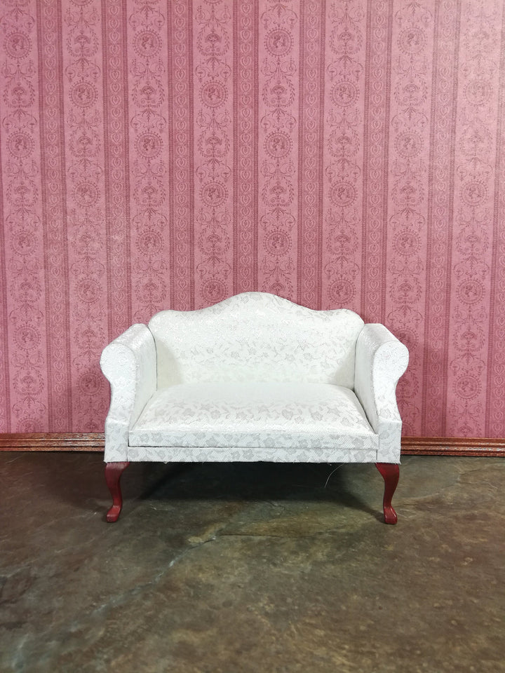 Dollhouse Wallpaper Dark Mauve x3 Sheets "Sheraton Rose" 1:12 Scale Miniature