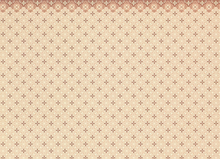 Dollhouse Wallpaper Brodnax Edwardian "Nellie" 1:12 Scale Miniature