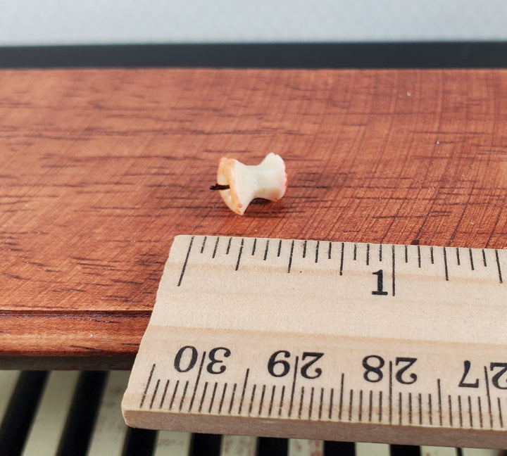 Dollhouse Apple Core Eaten Apple 1:12 Scale Miniature Food Handmade - MiniatureCrush