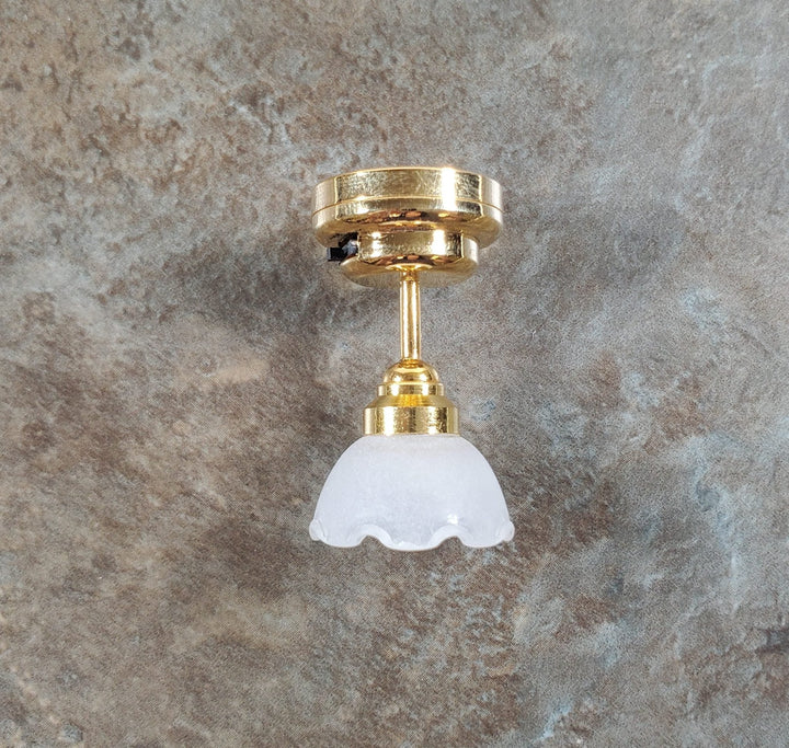Dollhouse Battery Light Hanging Norwich Ceiling Lamp 1:12 Scale Houseworks - MiniatureCrush
