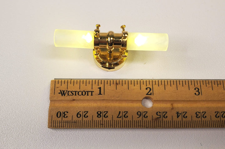 Dollhouse Battery Tube Light Wall Sconce Modern Miniature 1:12 Scale Houseworks - MiniatureCrush