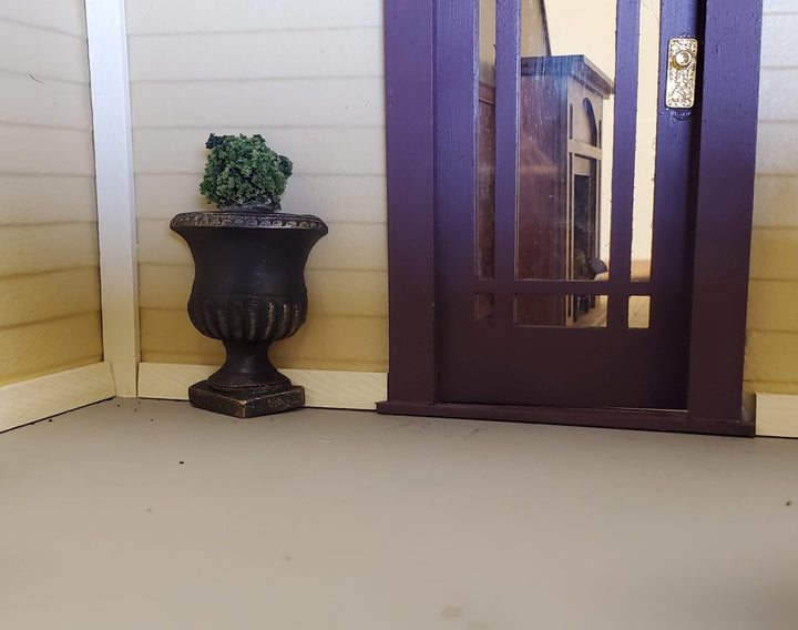 Dollhouse Flat Back Garden Urn Wall Planter 1:12 Scale Miniature Decor - Miniature Crush