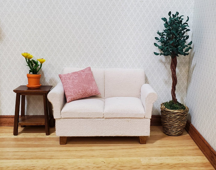 Dollhouse Large Ficus Tree Houseplant in Woven Basket 1:12 Scale Miniature - MiniatureCrush