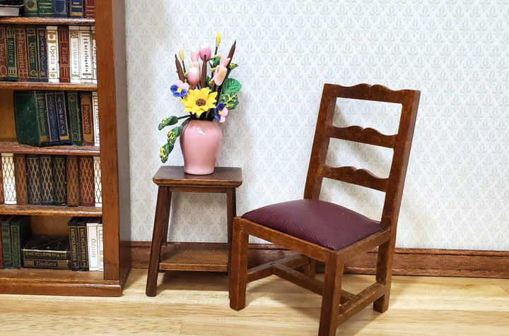 Dollhouse Large Vase of Flowers White Roses Calla Lilies 1:12 Scale Miniature - MiniatureCrush