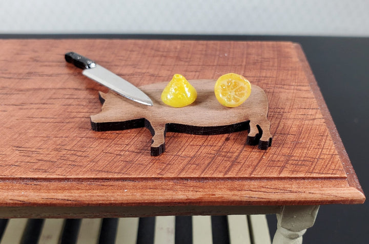 Dollhouse Lemon Halves 2 Pieces 1:12 Scale Miniature Food Handmade - MiniatureCrush
