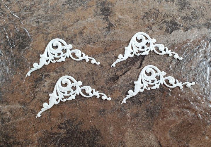 Dollhouse Miniature Architectural Ornament 4 Pieces Walls Ceilings Furniture #73 - Miniature Crush