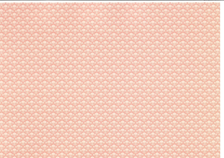 Dollhouse Miniature Wallpaper Brodnax "Pink Champagne" Victorian Craftsman Style 1:12 Scale - Miniature Crush