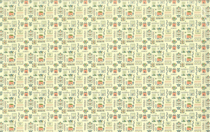 Dollhouse Miniature Wallpaper Kitchen "Mini Sampler" Federal Colonial Style 1:12 Scale - Miniature Crush