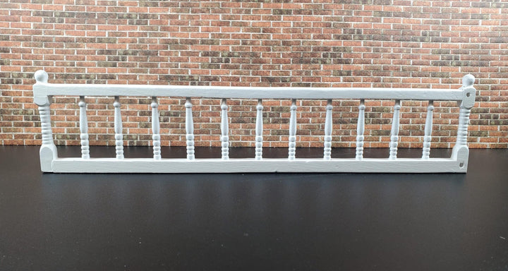 Dollhouse Porch Deck Railing Unpainted or White 1:12 Scale Miniature Assembled - Miniature Crush