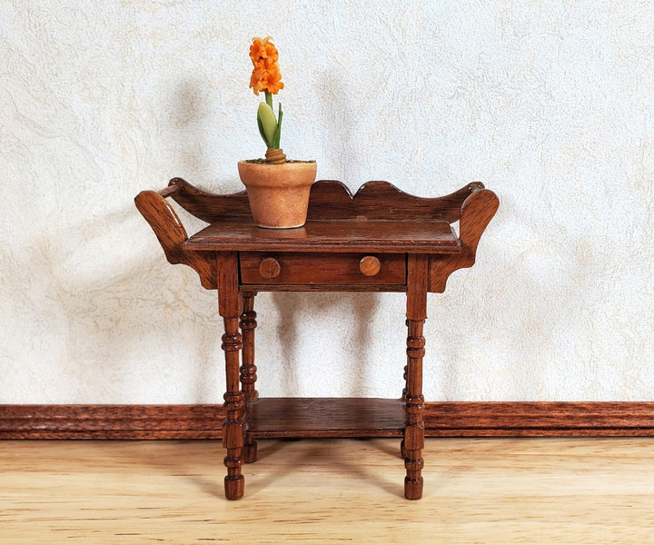 Dollhouse Potted Hyacinth Orange Flowering Plant in a Pot 1:12 Scale Miniature - MiniatureCrush