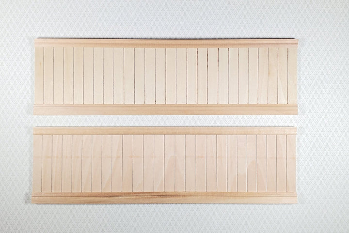 Dollhouse Wainscoting Wall Panels Wood Paneling 2 Sheets 1:12 Scale Miniature - Miniature Crush