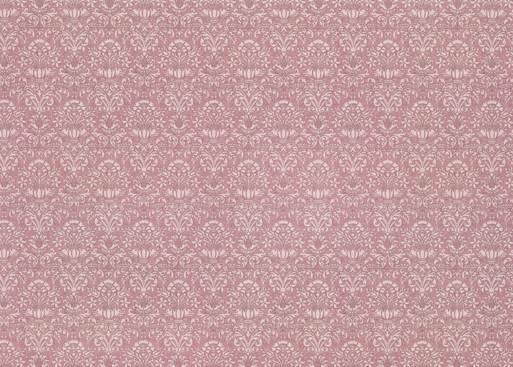 Dollhouse Wallpaper Damask "Purple Orchid" Victorian 1:12 Scale Itsy Bitsy Miniatures - Miniature Crush