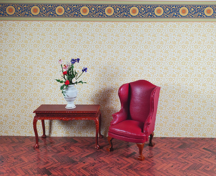 Dollhouse Wallpaper Metford Frieze Arts & Crafts Bradbury & Bradbury 1:12 Scale - Miniature Crush