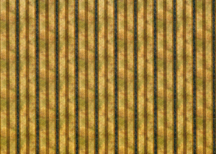 Dollhouse Wallpaper Striped Black Gold Darker 1:12 Scale Itsy Bitsy Miniatures - Miniature Crush