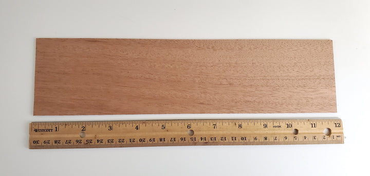 Mahogany Wood Sheet Plank Thin 1/16" x 3" x 12" long Sanded Kiln Dried