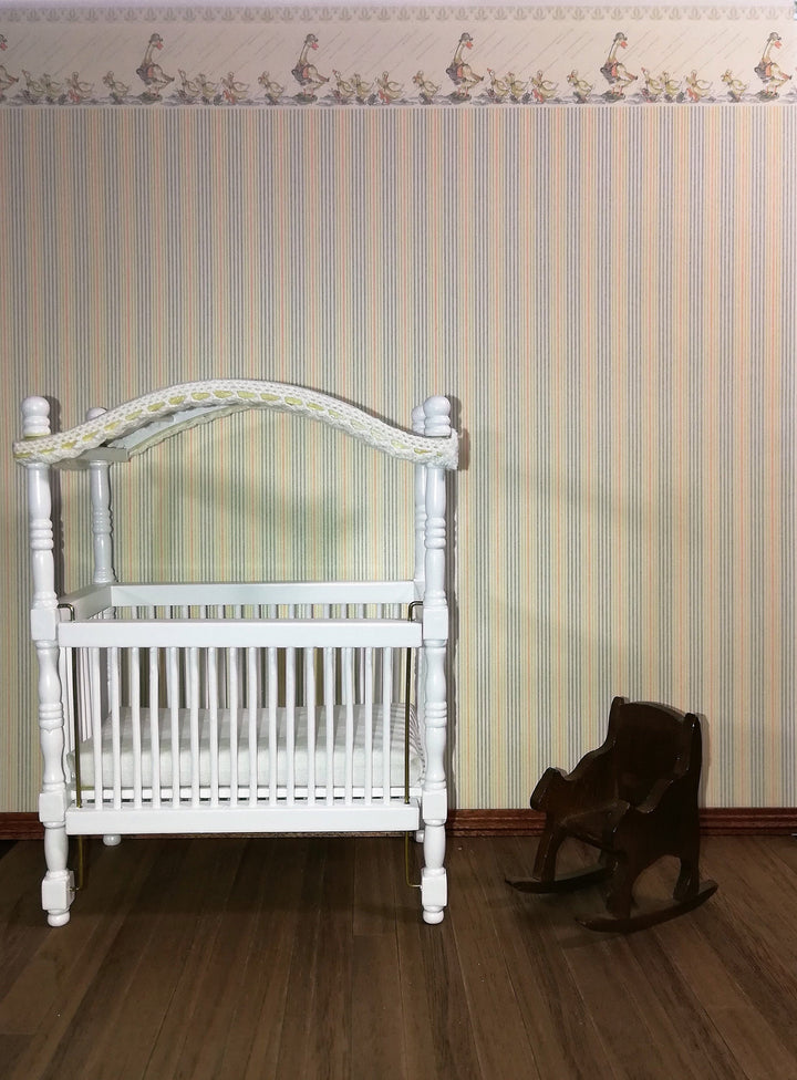 Dollhouse Nursery Wallpaper 3 Sheets "Dapper Ducks" MiniGraphics 1:12 Scale Miniature