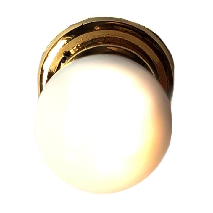 Dollhouse LED Battery Light Hanging Ceiling White Globe Shade 1:12 Scale Miniature